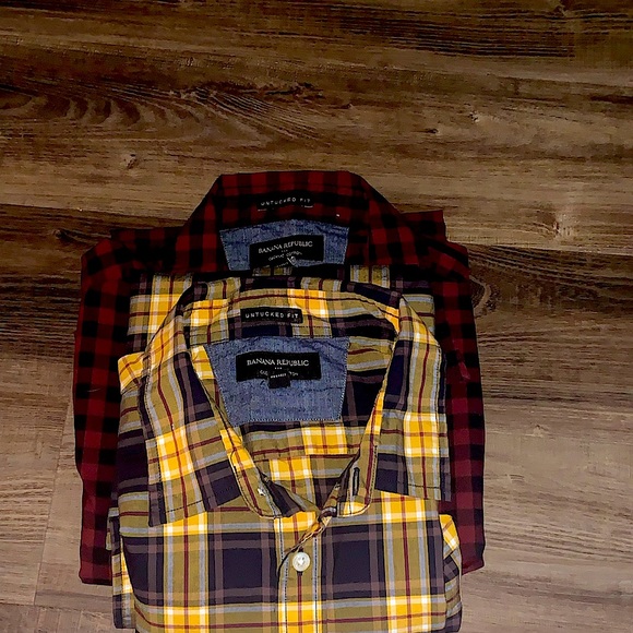 Button Down Plaid Shirt | Banana Republic - Picture 6 of 6
